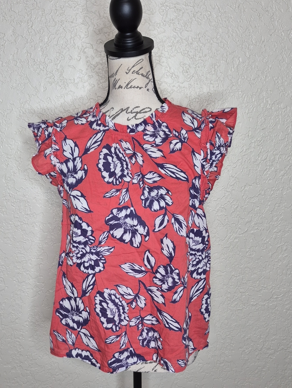 C&C California Multicolored Floral Top Size M